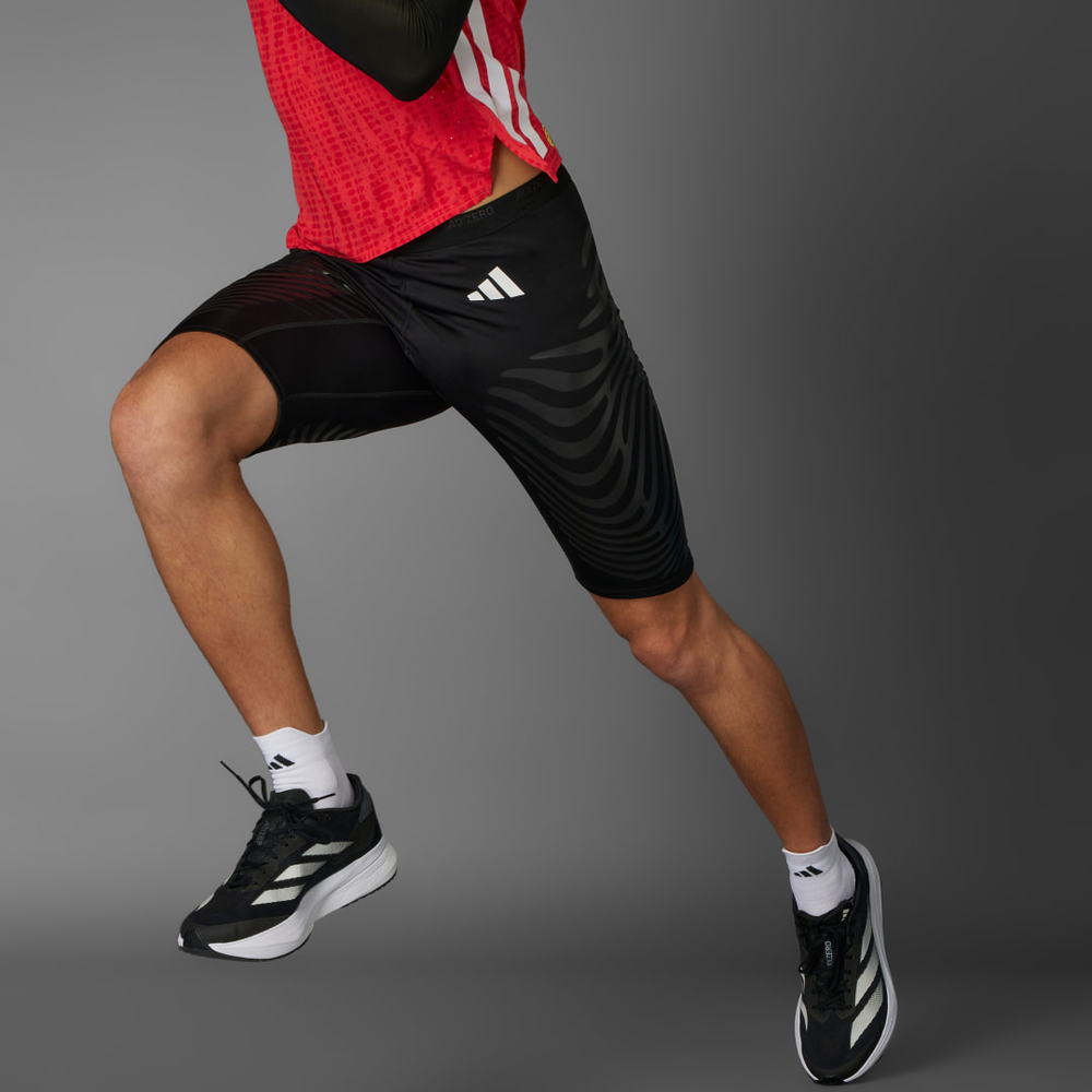 Calça Legging Curta de Corrida Adizero Control Homem adidas
