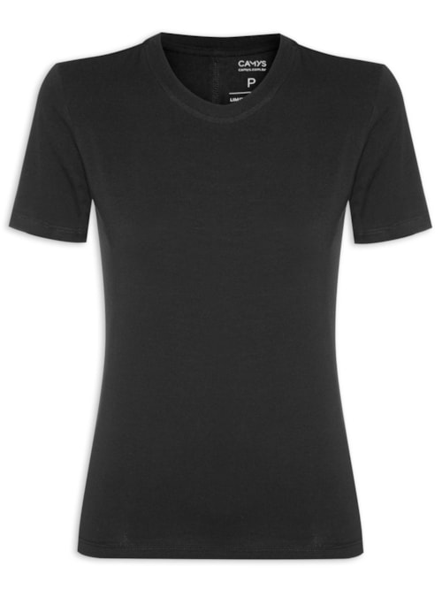 Camiseta Feminina Todo Dia - Preto Camiseta Feminina Todo Dia - Preto