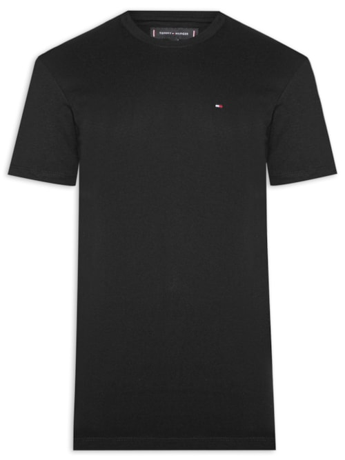 Camiseta Masculina Básica Regular Fit Em Algodão - Preto Camiseta Masculina Básica Regular Fit Em Algodão - Preto
