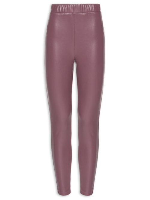 Calça Feminina Legging Like Leather - Marrom