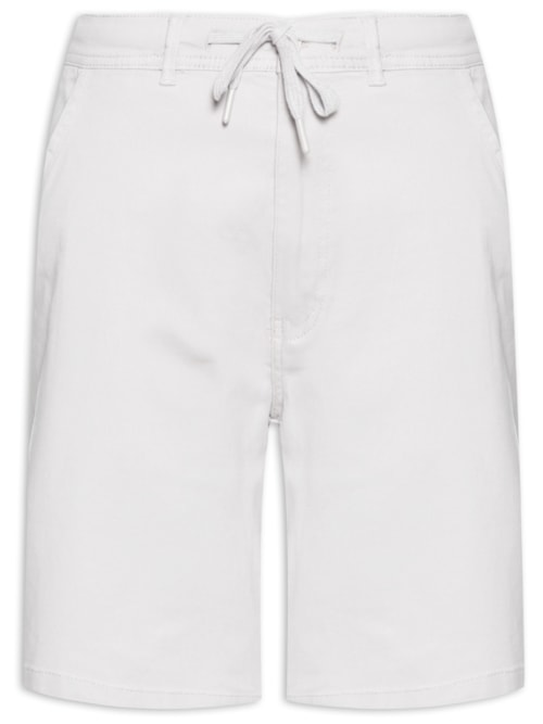 Bermuda Masculina de Sarja Chino - Cinza
