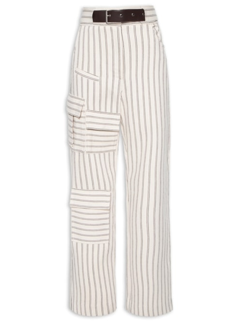 Calça Feminina Jacquard Ifal - Bege