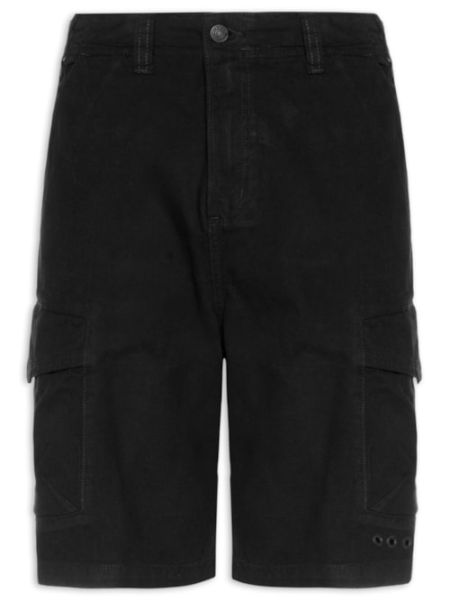 Bermuda Masculina Casual Crystal Br - Preto