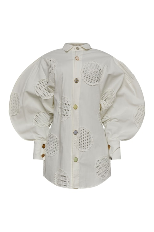 Camisa ciclos estruturada off white Camisa ciclos estruturada off white