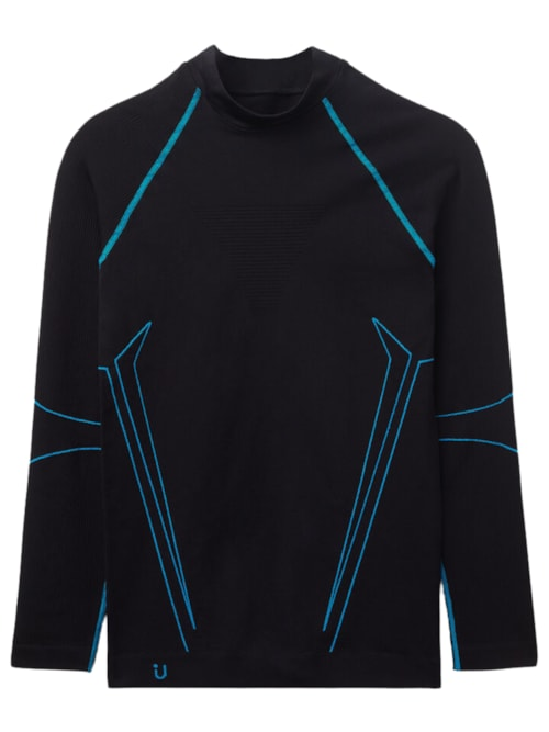 Camiseta De Manga Comprida Esportiva - Preto Camiseta De Manga Comprida Esportiva - Preto