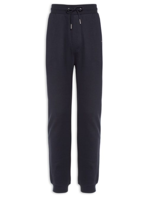 Calça Masculina Moletom Clássica Flag Logo - Azul