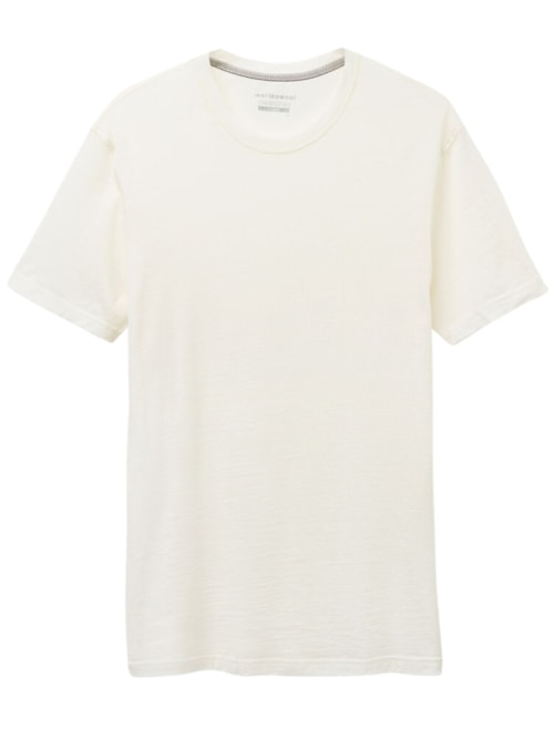 Camiseta De Manga Curta Em Lã Merino Elástica - Branco Camiseta De Manga Curta Em Lã Merino Elástica - Branco