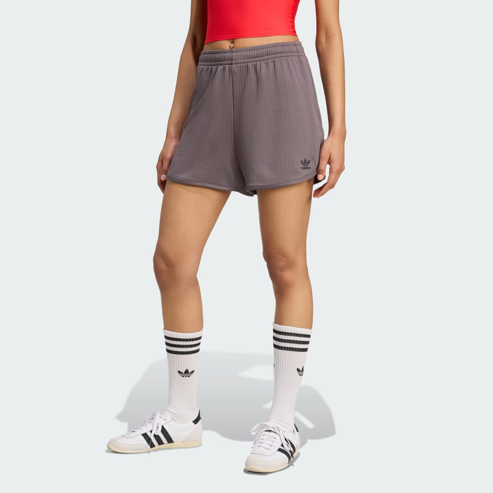 Shorts Canelado Largo Essentials Winterized Mulher adidas