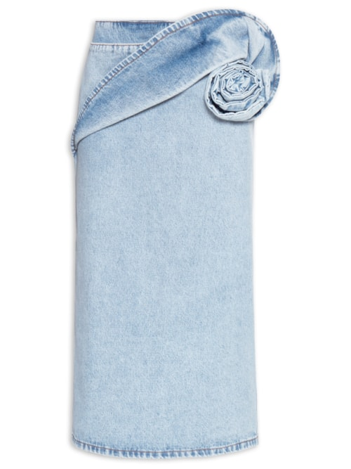 Saia Denim - Azul