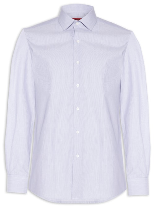 Camisa Masculina Manga Longa Algodão Extra - Azul Camisa Masculina Manga Longa Algodão Extra - Azul