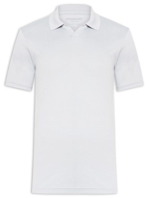 Polo Masculina Pima Cotton Gola V - Cinza Polo Masculina Pima Cotton Gola V - Cinza