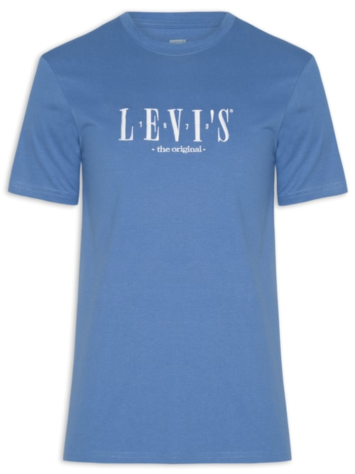 Camiseta Masculina SS Relaxed Fit Tee - Azul