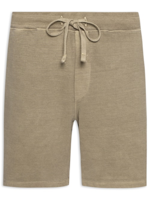 Bermuda Masculina de Moletom Neblina - Bege
