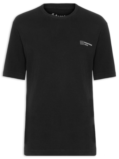 Camiseta Masculina Oversized Nautical - Preto Camiseta Masculina Oversized Nautical - Preto
