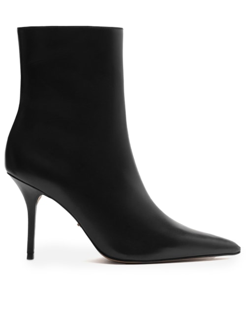 Bota Feminina Couro Cano Salto Alto Fino - Preto Bota Feminina Couro Cano Salto Alto Fino - Preto