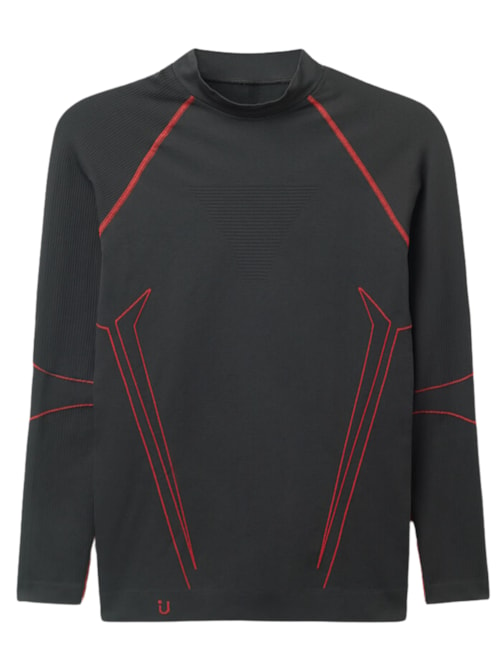 Camiseta De Manga Comprida Esportiva - Cinza Camiseta De Manga Comprida Esportiva - Cinza