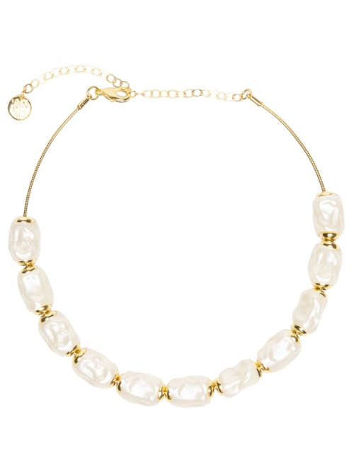 Colar Feminino Fino Ajustável Em Resina Frenesi - Off White Colar Feminino Fino Ajustável Em Resina Frenesi - Off White
