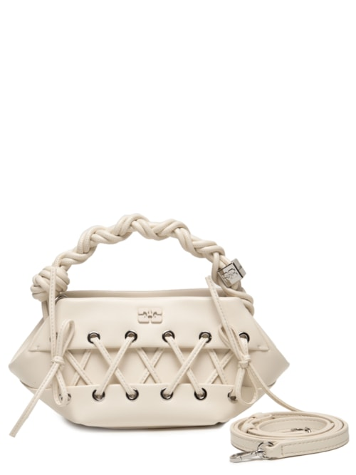 Bolsa Feminina Bou Mini Eyelets Lace Up - Branco