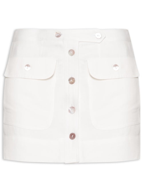 Mini Saia Utilitária - Branco Mini Saia Utilitária - Branco