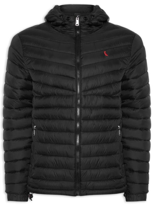Jaqueta Masculina Puffer Upton Red Bird - Preto Jaqueta Masculina Puffer Upton Red Bird - Preto