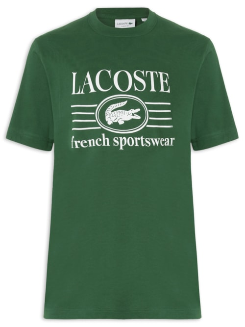 Camiseta Masculina Classic Fit Estampa Crocodilo - Verde Camiseta Masculina Classic Fit Estampa Crocodilo - Verde