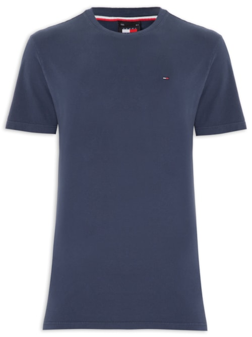 Camiseta Masculina Tjm Slim C Neck Tee - Azul