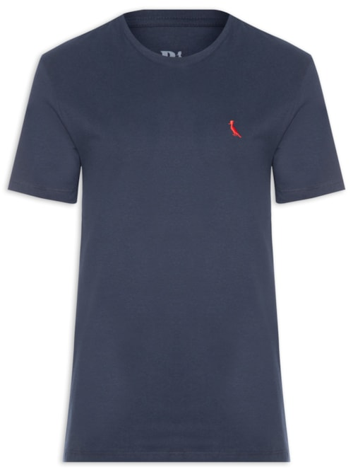 Camiseta Masculina Básica Namorados - Azul