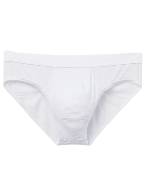 Cueca Slip Em Modal e Seda - Branco Cueca Slip Em Modal e Seda - Branco