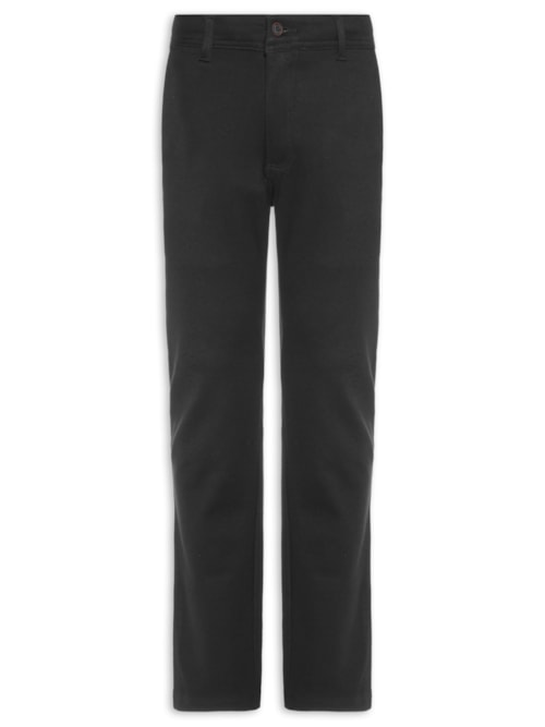Calça Masculina Chino Ponto Roma Ultrasoft - Preto