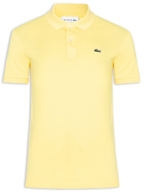 Polo Masculina Slim Fit Em Petit Piquet - Amarelo Polo Masculina Slim Fit Em Petit Piquet - Amarelo