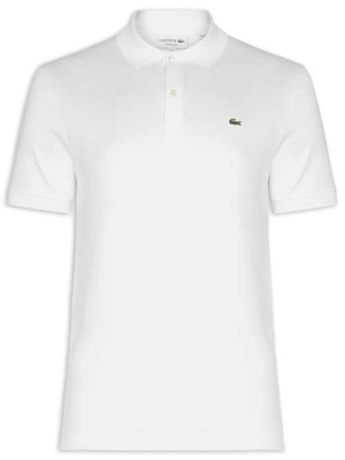 Polo Masculina Regular Fit Em Algodão Pima - Branco
