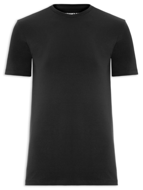 Camiseta Masculina Pima Cotton 50 Manga Curta - Preto Camiseta Masculina Pima Cotton 50 Manga Curta - Preto