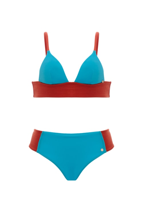 Top biquíni Falésias Fabi - Azul Céu Top biquíni Falésias Fabi - Azul Céu