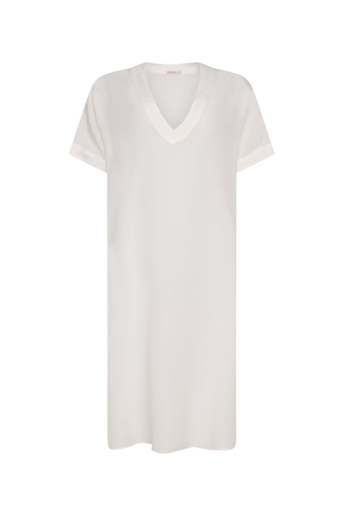 Blusa em Seda Conchas - Off White Blusa em Seda Conchas - Off White