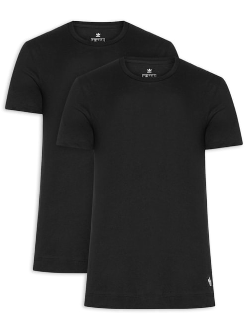 Kit de Camisetas Comfort Core Cotton - Preto
