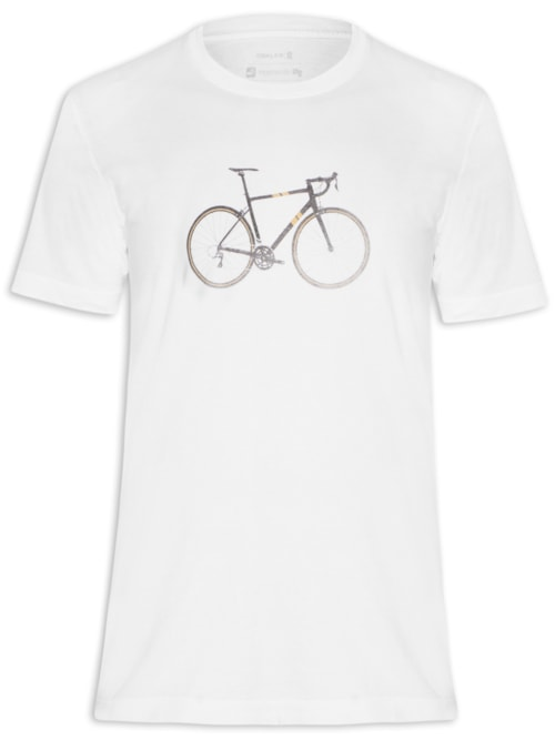 Camiseta Masculina Manga Curta Gola Careca Stone Cycling 02 - Branco Camiseta Masculina Manga Curta Gola Careca Stone Cycling 02 - Branco