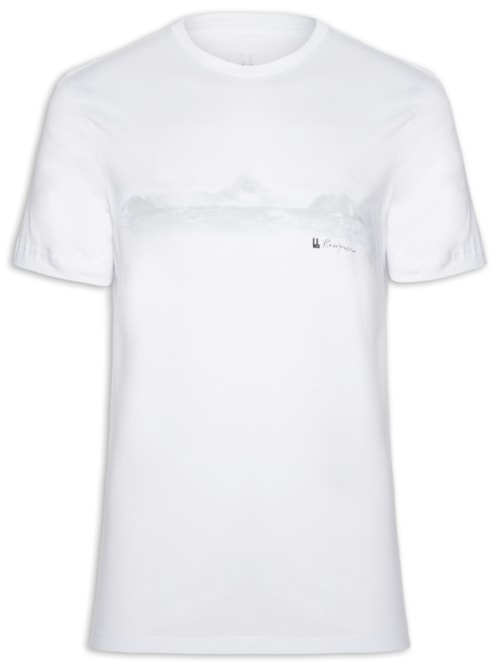 Camiseta Masculina Horizonte - Branco Camiseta Masculina Horizonte - Branco