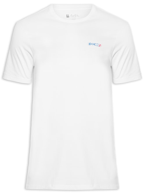 Camiseta Masculina Mergulho Peito - Branco Camiseta Masculina Mergulho Peito - Branco