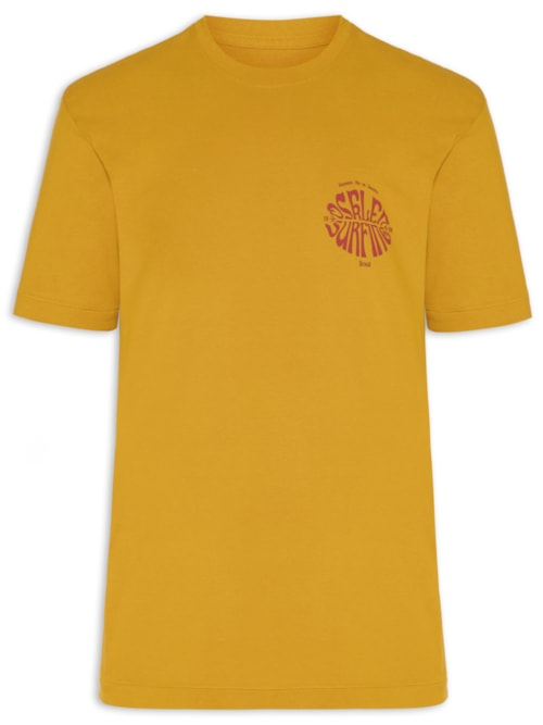 Camiseta Masculina Double 70's Surfing - Laranja Camiseta Masculina Double 70's Surfing - Laranja