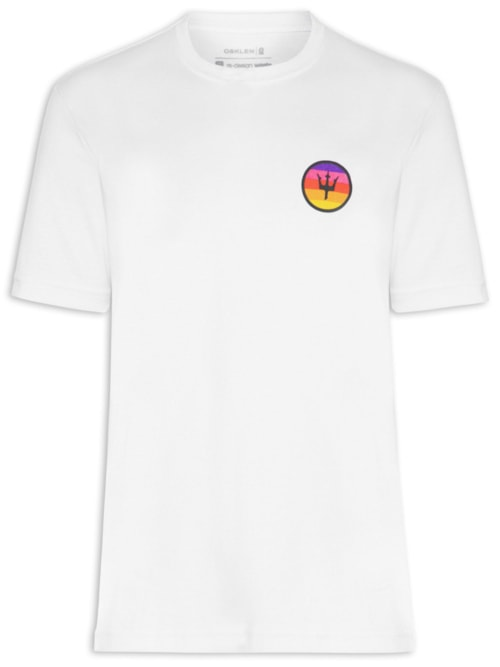 Camiseta Masculina Tridente Sunset Manga Curta - Branco Camiseta Masculina Tridente Sunset Manga Curta - Branco