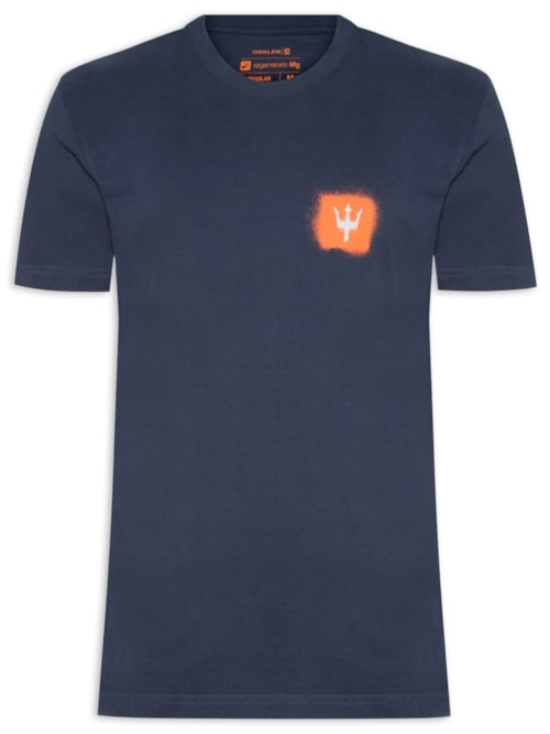 Camiseta Masculina Vintage Sprayicon Manga Curta - Azul Camiseta Masculina Vintage Sprayicon Manga Curta - Azul