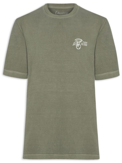 Camiseta Masculina Oversized Fresh - Verde Camiseta Masculina Oversized Fresh - Verde