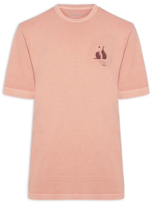 Camiseta Masculina Oversized Pottery - Laranja Camiseta Masculina Oversized Pottery - Laranja