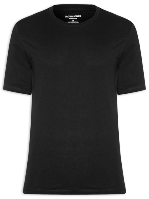 Camiseta Masculina Básica Regular Fit Em Algodão Orgânico - Preto Camiseta Masculina Básica Regular Fit Em Algodão Orgânico - Preto