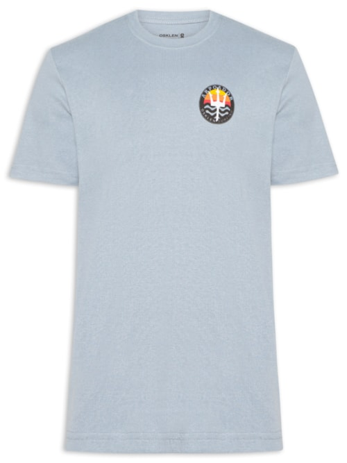 Camiseta Masculina Manga Curta Gola Careca Arpoador Symbol Over - Azul Camiseta Masculina Manga Curta Gola Careca Arpoador Symbol Over - Azul