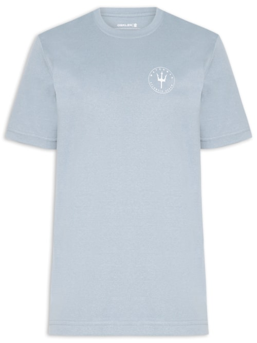 Camiseta Masculina Manga Curta Gola Careca Waterman Over - Azul