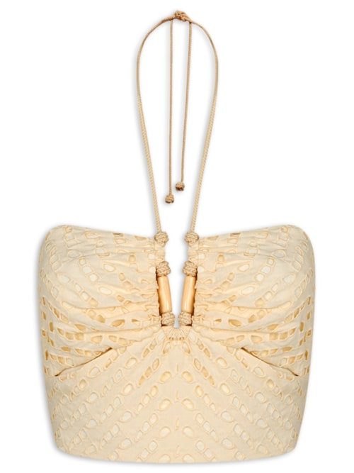 Top Melinda Detalhe - Branco Top Melinda Detalhe - Branco