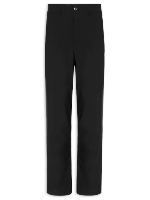 Calça Masculina Corte Alfaiataria Casual Slim - Preto