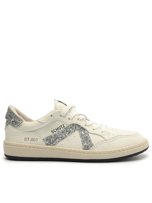 Tênis Feminino ST 001 Brilho - Branco Tênis Feminino ST 001 Brilho - Branco