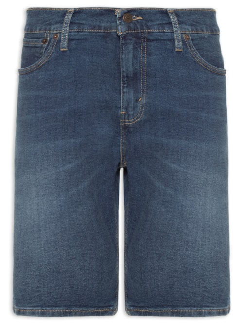 Bermuda Masculina Jeans 412 Slim Fit - Azul